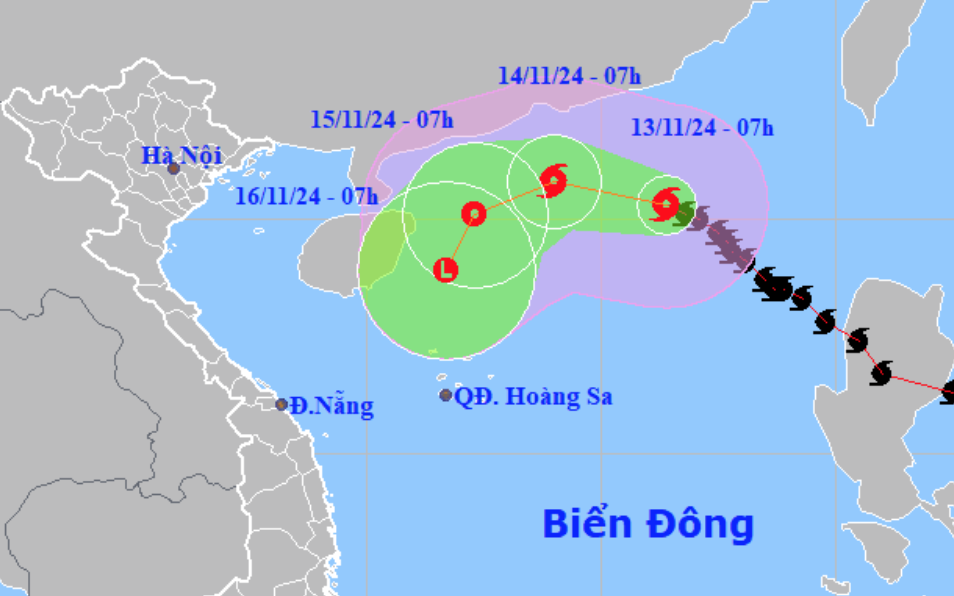 Bão Man-yi rất mạnh, khả năng vào Biển Đông ngày 18-11 - Ảnh 3.