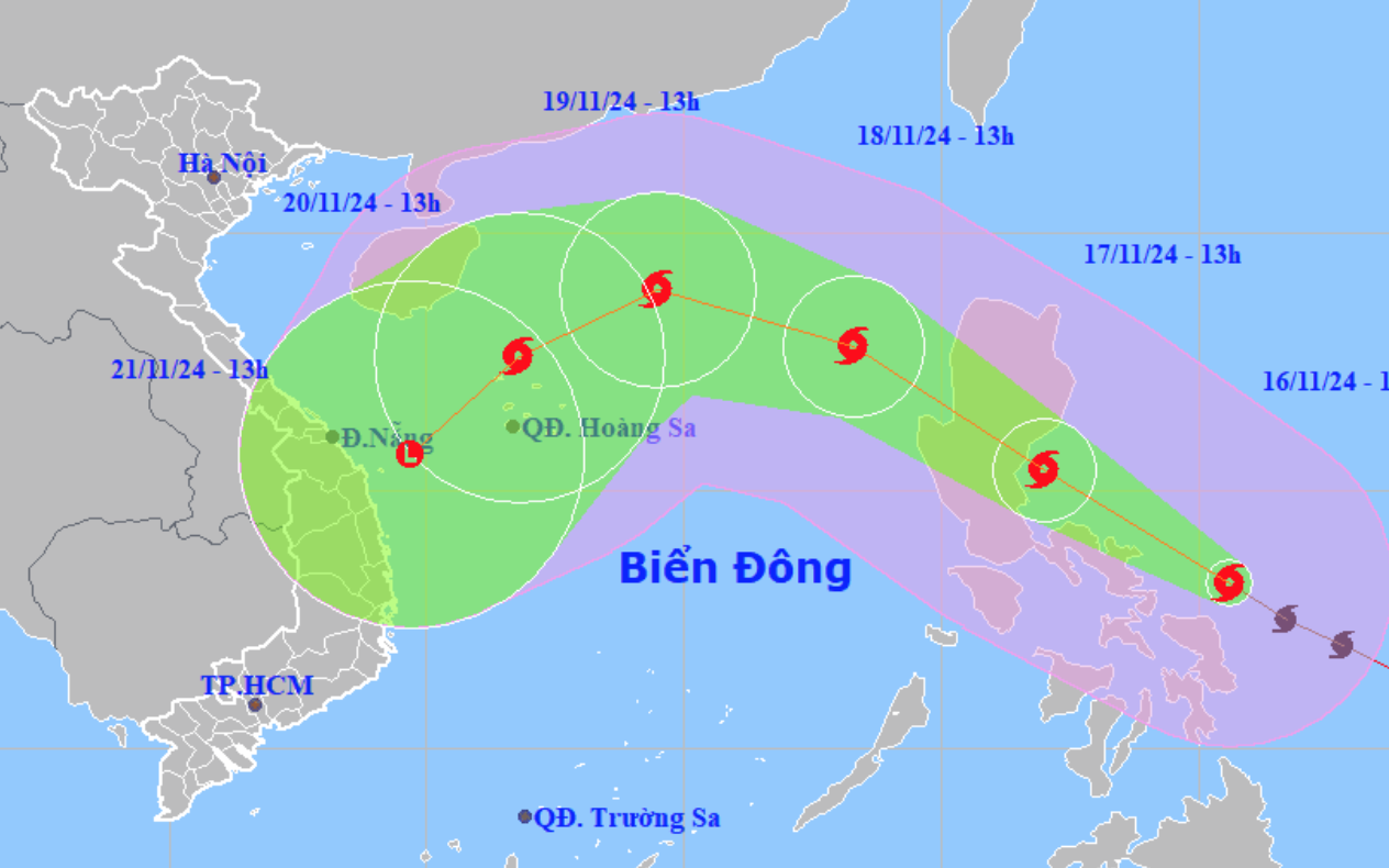 Siêu bão Man-yi vào Biển Đông trong 24 giờ tới - Ảnh 2.