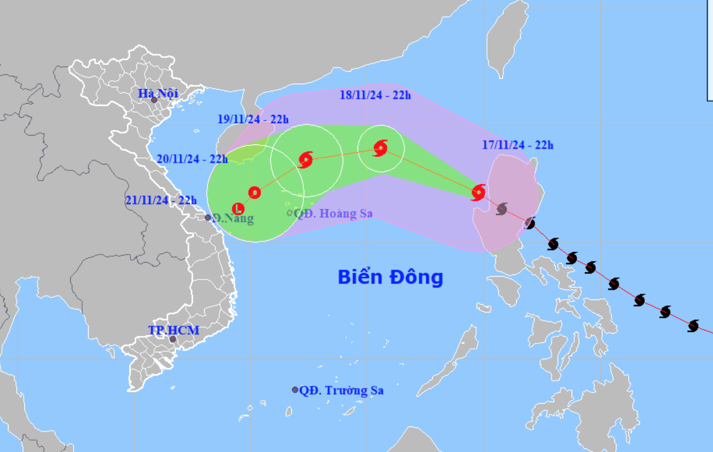 Bão Man-yi vào Biển Đông, trở thành cơn bão số 9 - Ảnh 1.