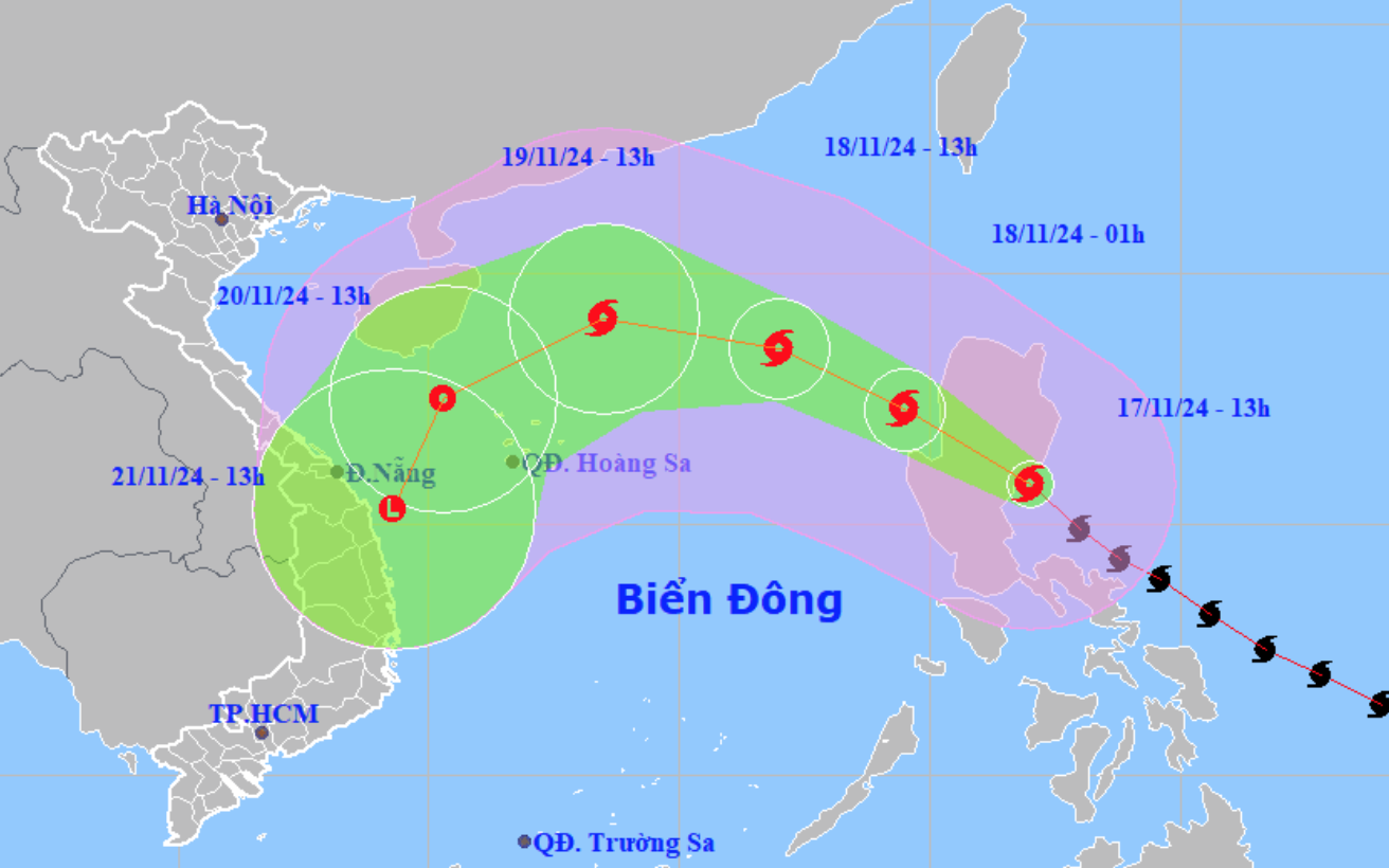Thời tiết hôm nay 18-11: Bắc Bộ chuyển lạnh, Trung Bộ mưa to, Nam Bộ nắng - Ảnh 2.