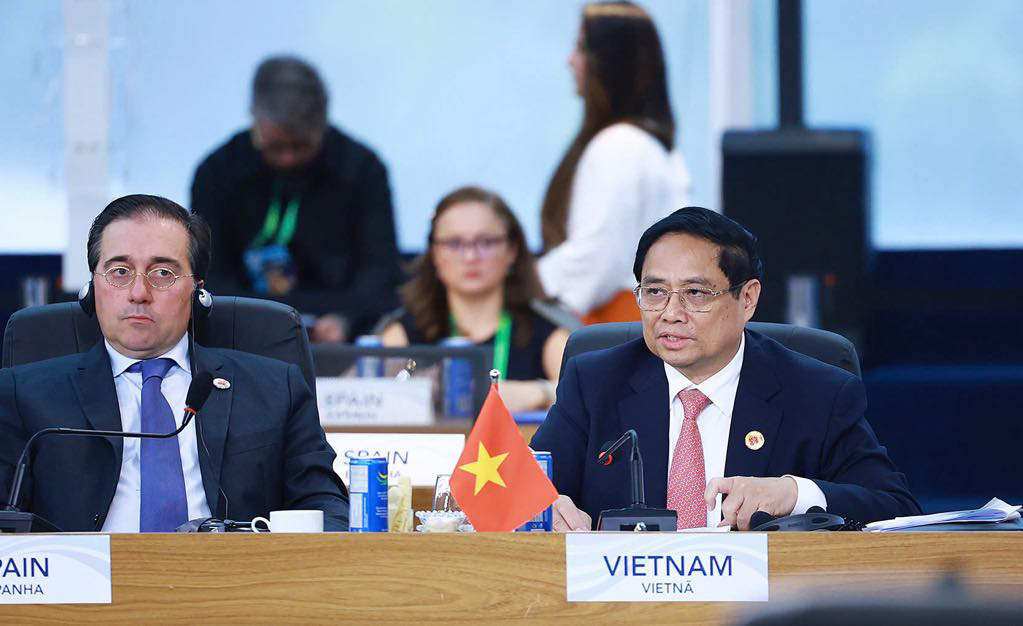 Thủ tướng Phạm Minh Chính tại G20: Chúng ta đang vay mượn Trái đất của thế hệ tương lai - Ảnh 1.