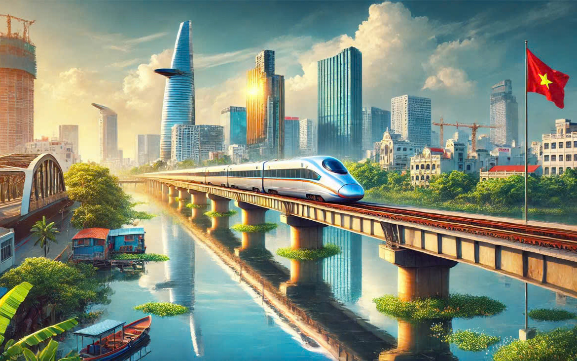 Quốc hội thông qua dự án đường sắt tốc độ cao Bắc - Nam hơn 67 tỉ USD - Ảnh 1.