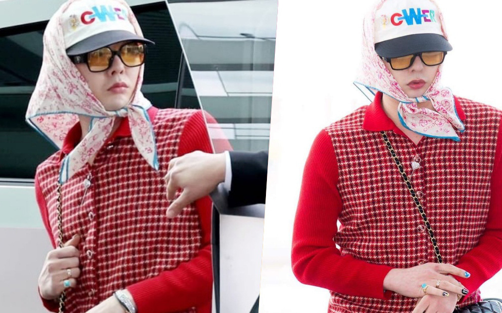 G Dragon trùm khăn kín mặt, đi giày búp bê đốt cháy sân khấu - Ảnh 6.
