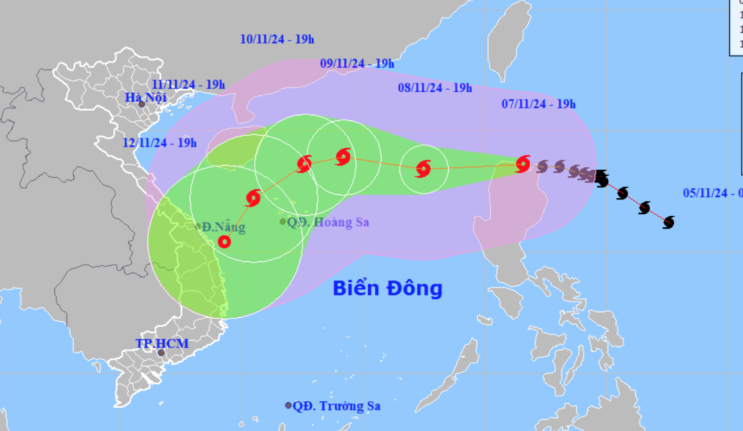 Bão Yinxing có cường độ mạnh, diễn biến phức tạp  - Ảnh 1.