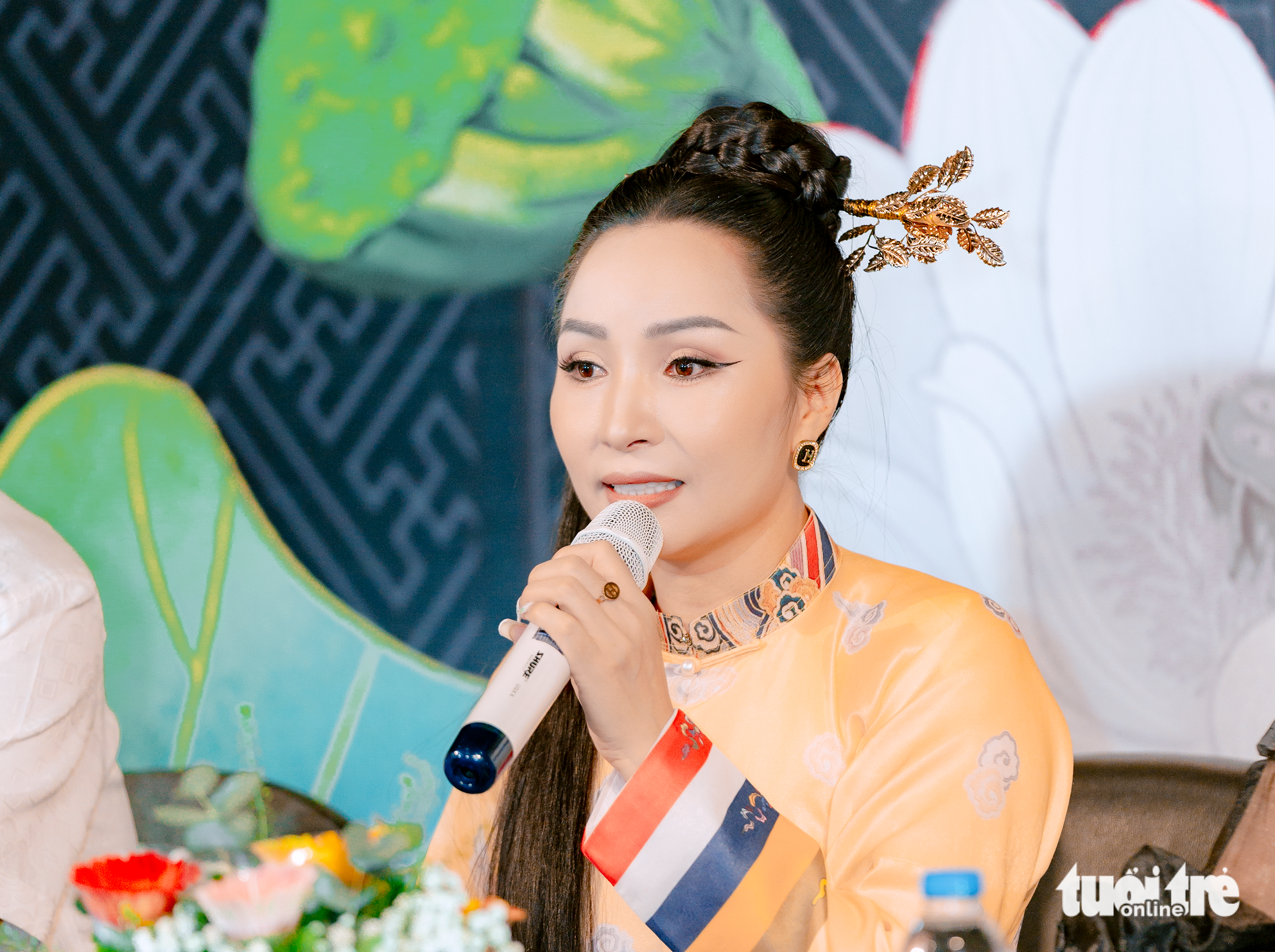 Pozvání studentů středních škol k vystoupení Ao Dai, které jim pomůže více milovat jejich dědictví? - Foto 1. Mời học sinh phổ thông trình diễn áo dài để các em thêm yêu di sản - Ảnh 1.