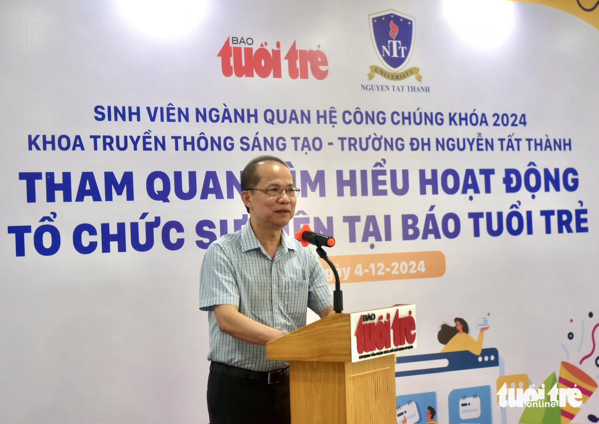 Sinh viên ngành quan hệ công chúng tìm hiểu học tập tổ chức sự kiện tại báo Tuổi Trẻ - Ảnh 3.