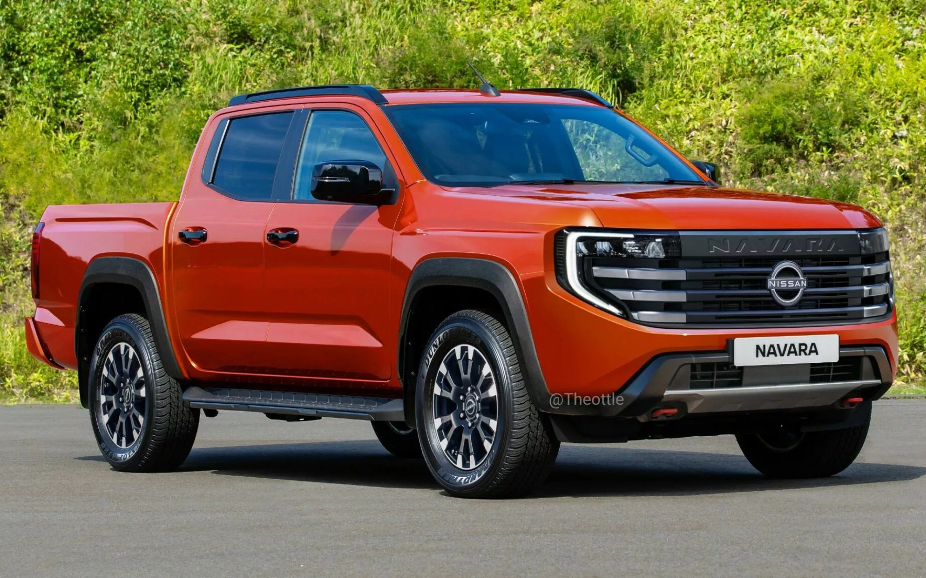 Nissan vẫn chưa muốn ra mắt Navara, khẳng định cần hoàn thiện hơn nữa- Ảnh 4. Phác thảo Nissan Navara đời mới: Phá cách như Triton, có động cơ hybrid