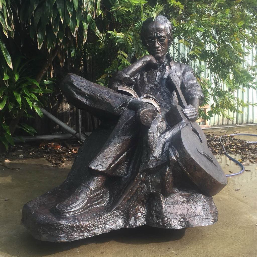 Trinh Cong Son-statyn kommer att placeras i Trinh Cong Son-parken (Hue stad) den 28 februari - Foto: GDCC Tượng Trịnh Công Sơn sẽ được đặt ở công viên Trịnh Công Sơn (TP Huế) ngày 28-2 tới - Ảnh: GĐCC