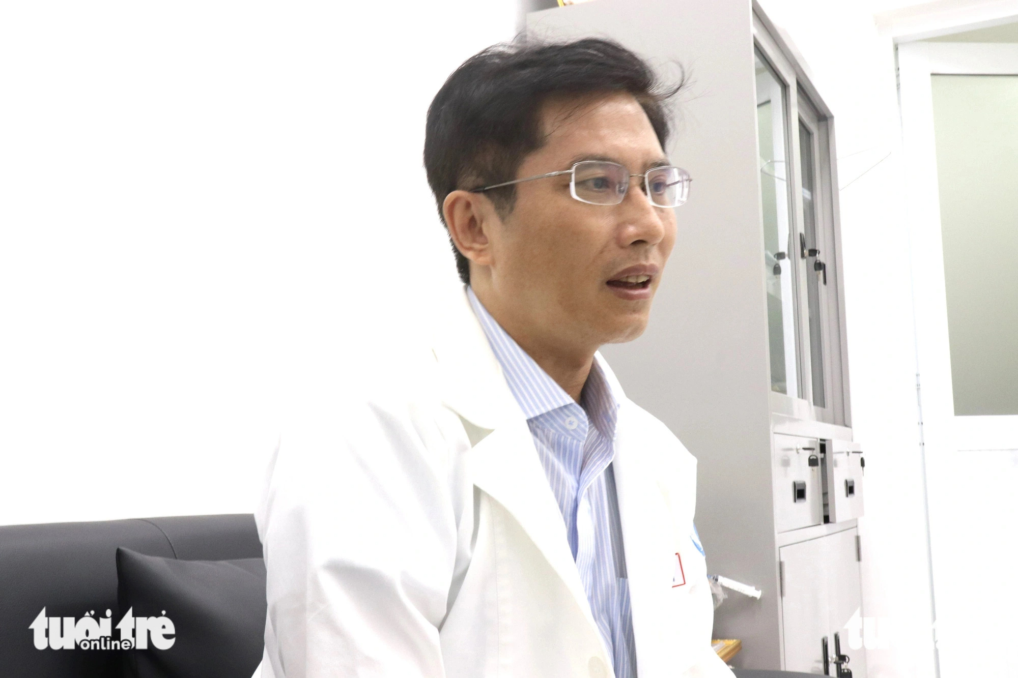 TS Đỗ Nguyên Tín - trưởng đơn vị can thiệp tim mạch Bệnh viện Nhi đồng 1, TP.HCM - Ảnh: XUÂN MAI