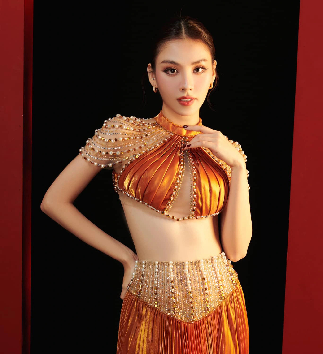 Hoa hậu Mai Phương trong thiết kế của Nguyễn Minh Tuấn - Ảnh: Facebook nhân vật Hoa hậu Mai Phương trong thiết kế của Nguyễn Minh Tuấn - Ảnh: Facebook nhân vật