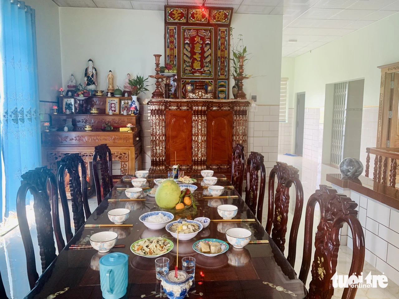 Tuỳ theo từng gia đình, mâm cúng rước ông bà có thể là những món chay - Ảnh: HOÀI PHƯƠNG Tuỳ theo từng gia đình, mâm cúng rước ông bà có thể là những món chay - Ảnh: HOÀI PHƯƠNG