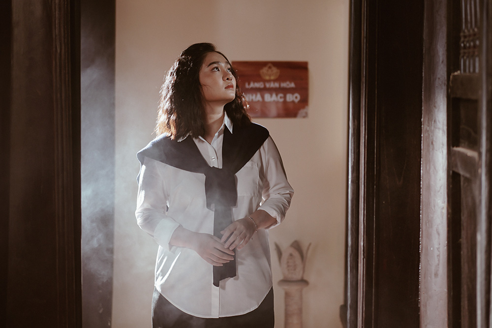 Thien Nhan mengorientasikan imej baharu daripada lagu Thi Kinh - Foto: NVCC Thiện Nhân định hướng hình ảnh mới từ ca khúc Thị Kính - Ảnh: NVCC