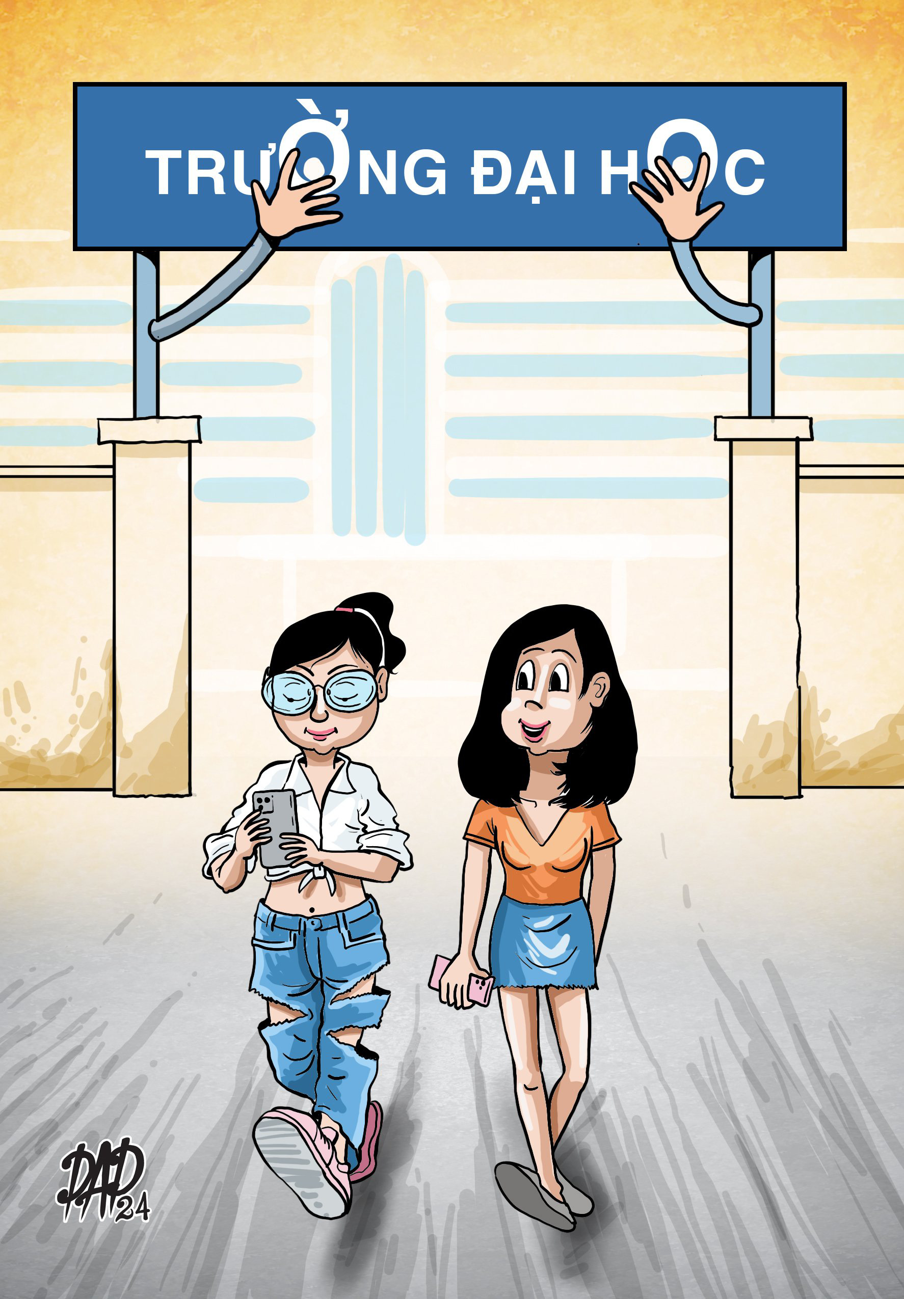 Sinh viên mặc hở, phản cảm: Các trường nói gì?- Ảnh 1. Minh họa: DAD