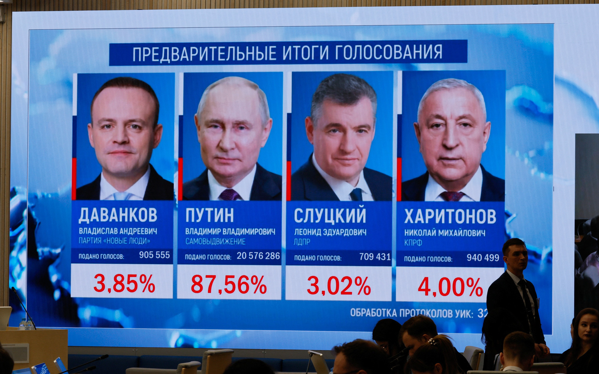 Sau khi đắc cử, ông Putin nói Mỹ không phải là 'nền dân chủ'- Ảnh 3. Phát biểu của Tổng thống Putin sau "chiến thắng huy hoàng"