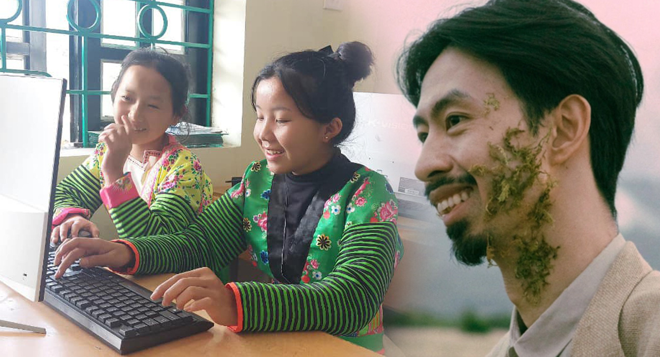 חדשות בידור 19-3: דן וו מנהלת קמפיין לבניית חדר מחשבים לסטודנטים - תמונה 1. Rapper Đen Vâu và khán giả của mình vừa ủng hộ tiền xây phòng tin học cho trẻ em miền núi Điện Biên và Nghệ An