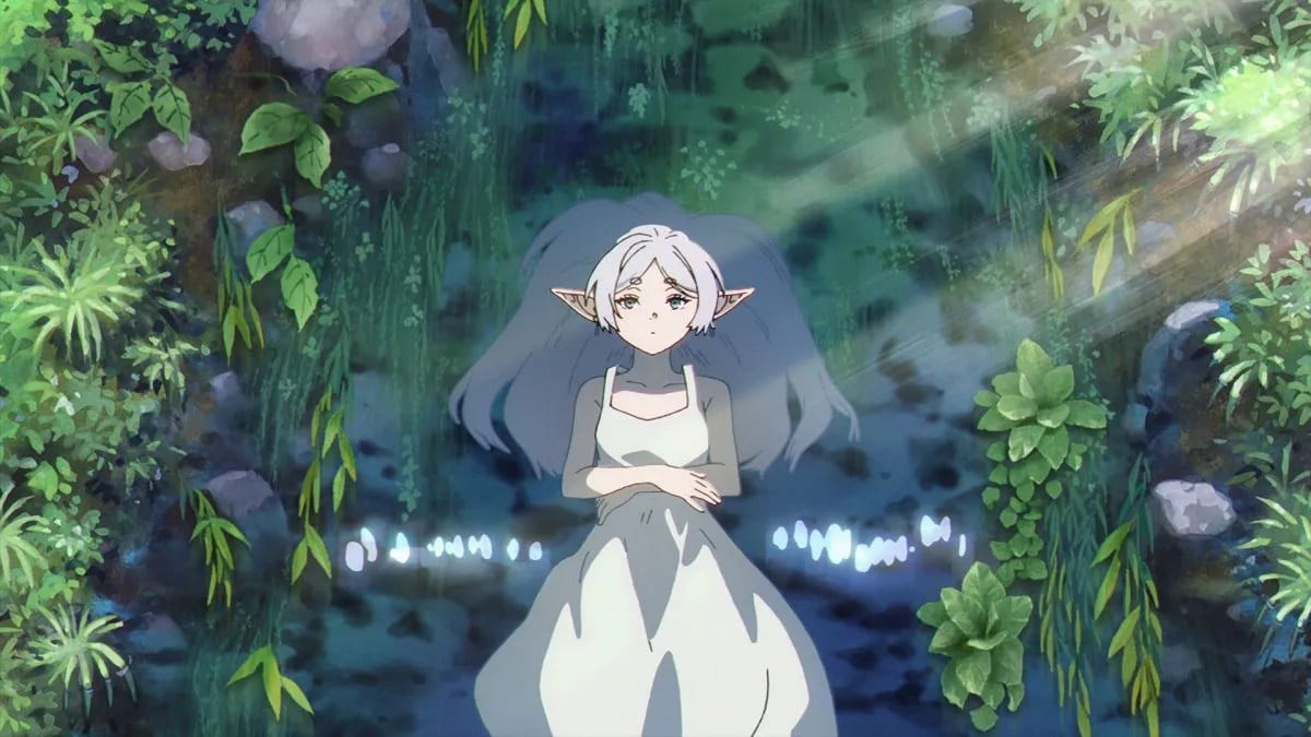 Tin tức giải trí 24-3: Anime Frieren hé lộ sẽ có phần tiếp theo- Ảnh 1. Một cảnh trong phim Frieren - Pháp sư tiễn táng - Ảnh: Madhouse