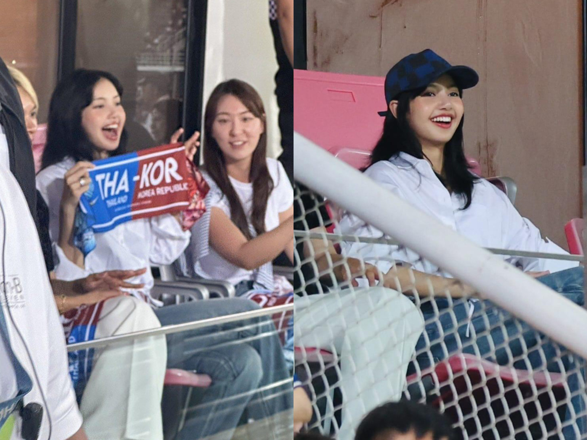 Berita hiburan 3/27: Phuoc Sang dimasukkan ke hospital akibat strok; Thuy Tien menjadi duta Pelancongan Bandaraya Ho Chi Minh - Foto 5. Lisa đến cổ vũ trong trận đấu của 2 đội Thái Lan - Hàn Quốc - Ảnh: X