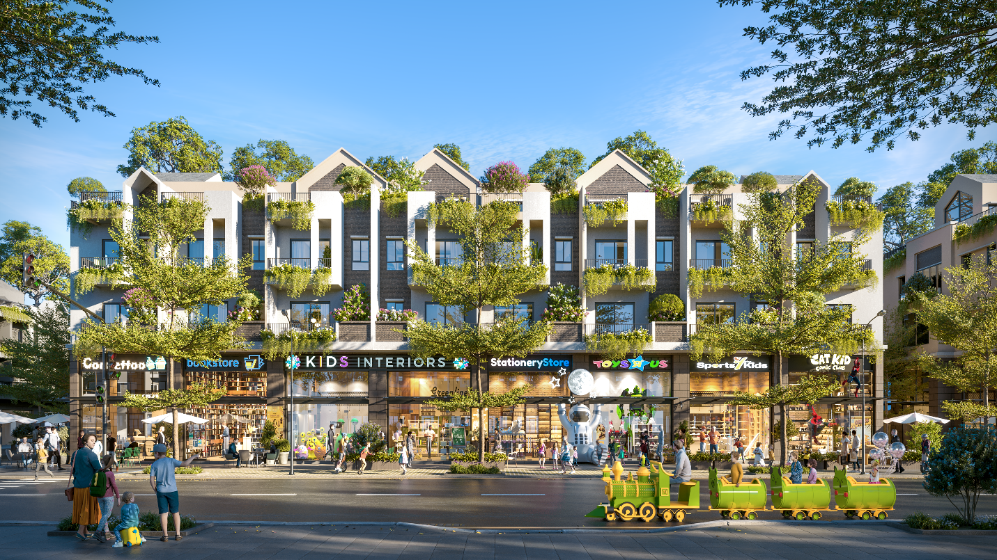 Coteccons trúng thầu The Campus - trung tâm giáo dục, giải trí, sáng tạo mới tại Nghệ An- Ảnh 1. Một góc phố The Campus