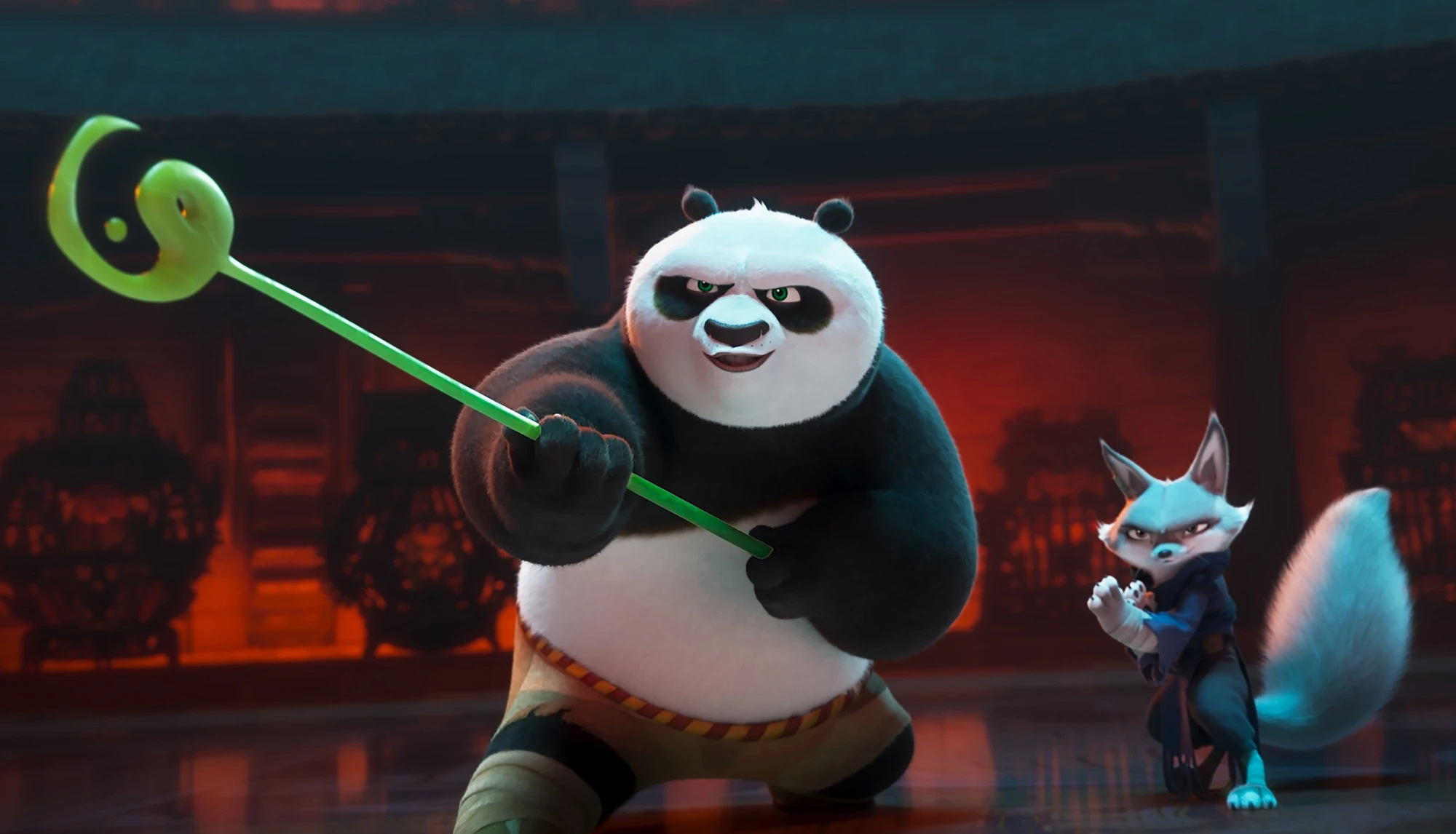 Berita hiburan 9-3: Mai dikalahkan oleh Kung Fu Panda 4; Mai Phuong masuk 40 besar Miss World - Foto 1. Tuy được đánh giá không cao về nội dung, Kung Fu Panda 4 vẫn được dự báo sẽ thành công vang dội về mặt doanh thu trên toàn thế giới - Ảnh: Warner Bros.