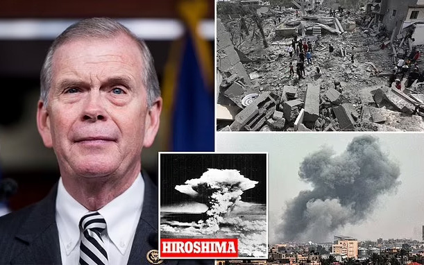Israel dần đơn độc trong cuộc chiến ở Dải Gaza?- Ảnh 4. Nghị sĩ Mỹ nêu dùng bom hạt nhân xử lý vấn đề Gaza và Ukraine cho nhanh