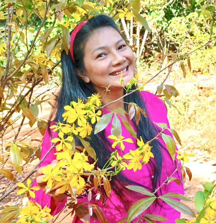 Kieu Trinh di kampung halamannya Binh Phuoc - Foto: DPCC Kiều Trinh tại quê nhà Bình Phước - Ảnh: NVCC