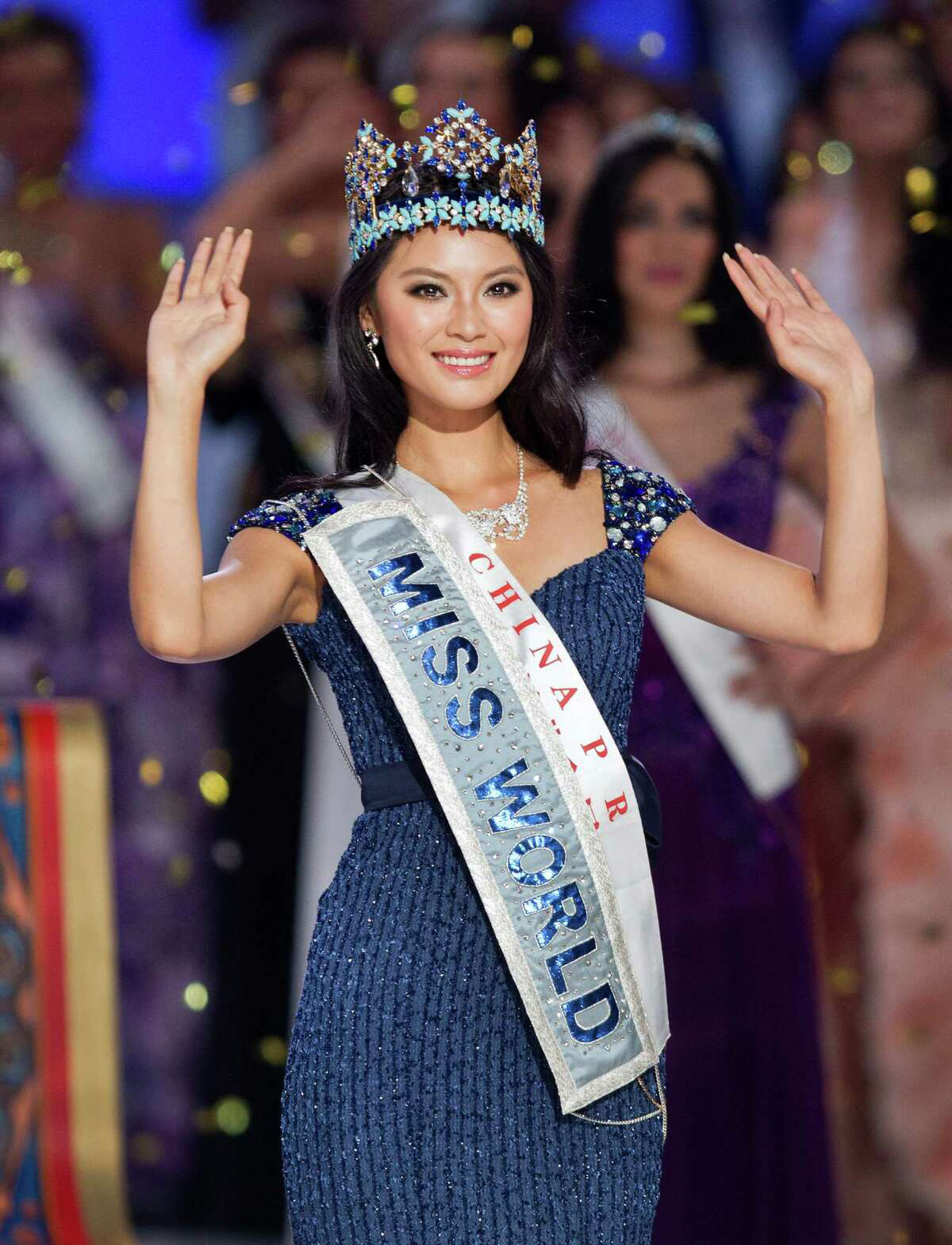 Miss World 2012 Yu Wenxia dari Tiongkok - Foto: BTC Miss World 2012 Wen Xia Yu đến từ Trung Quốc - Ảnh: BTC