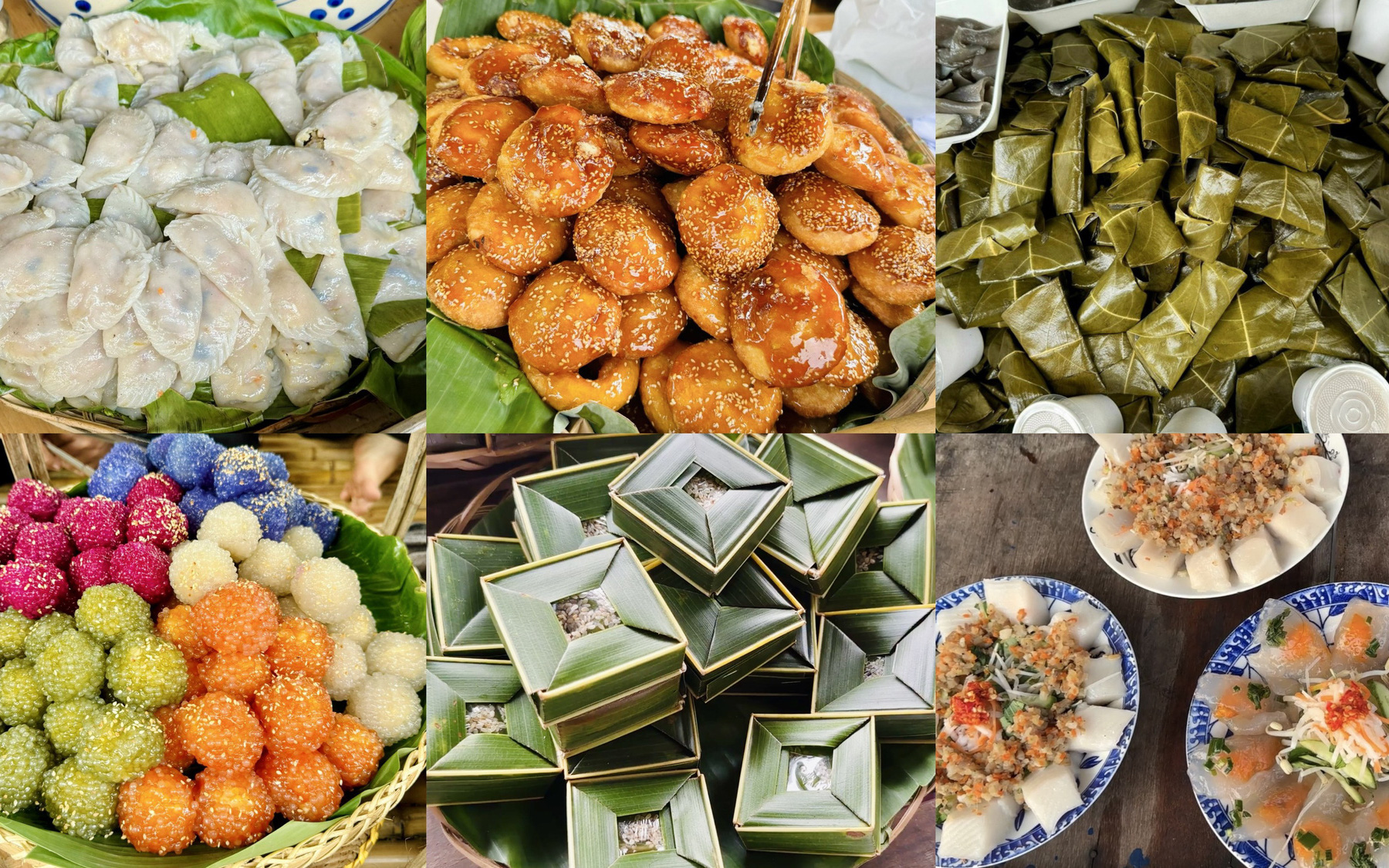 Hàng ngàn người đến thưởng thức bánh dân gian Nam Bộ trong đêm khai mạc- Ảnh 4. Dân miền Tây mần bánh quê ăn khi rảnh việc, nay thì kiêu hãnh bánh dân gian