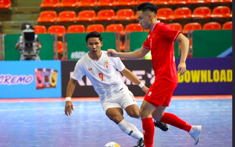 Bảng xếp hạng Giải futsal châu Á 2024: Futsal Việt Nam tạm đứng dưới Thái Lan- Ảnh 2. Futsal Việt Nam hòa Myanmar ở trận ra quân Giải futsal châu Á 2024