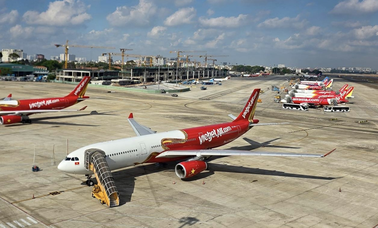 Trong quý 1-2024, Vietjet mở mới 15 đường bay, nâng tổng số đường bay của hãng lên 140 - Ảnh: Quang Nguyễn