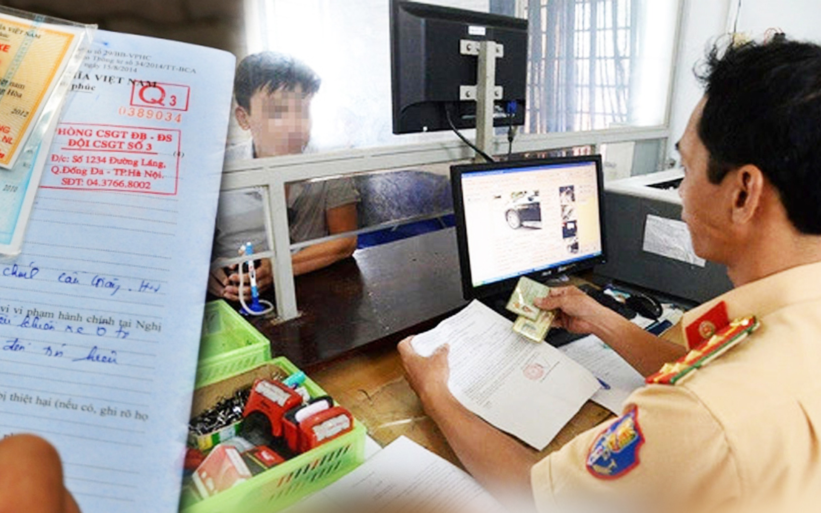 Sơ mi rơ moóc bị bắn tốc độ, cảnh sát giao thông từ chối phạt nguội- Ảnh 2. Tôi lái xe và bị phạt nguội, nên đi nộp phạt thế nào cho tiện?