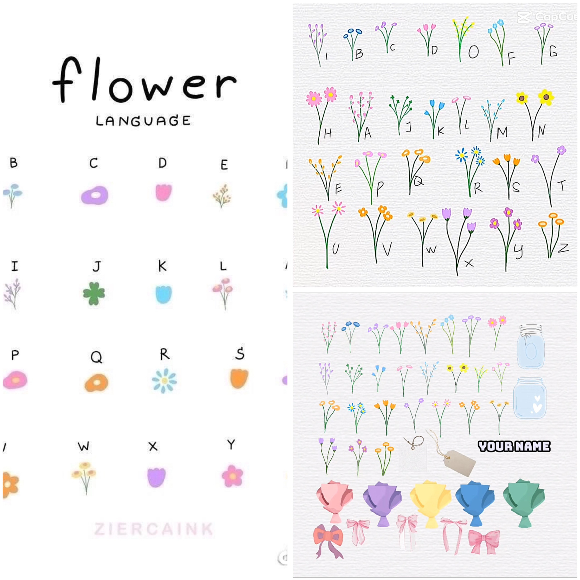 Bắt trend vẽ hoa theo tên vừa dễ thương vừa dễ làm