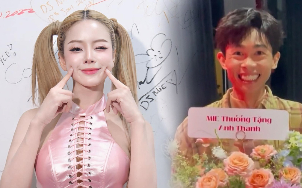 DJ Mie tặng hoa chúc mừng tình cũ cùng dòng chữ ngọt ngào, phản ứng Hồng Thanh gây chú ý