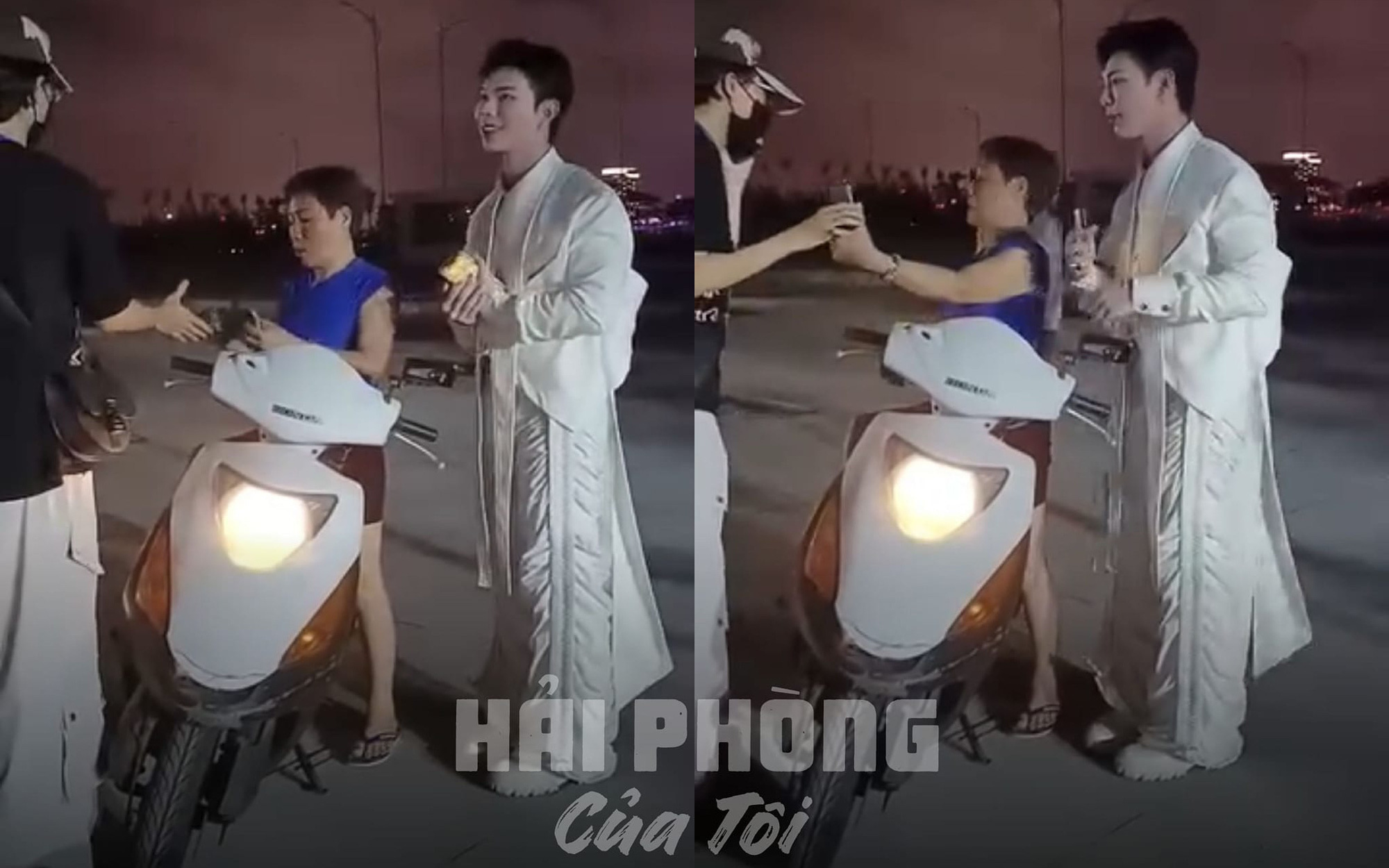 Cơm treo miễn phí tại TP Thủ Đức, ai thấy cũng ấm lòng- Ảnh 2. Dân mạng mê luôn cô hàng nước Hải Phòng vượt tắc đường chở Erik đến lễ hội