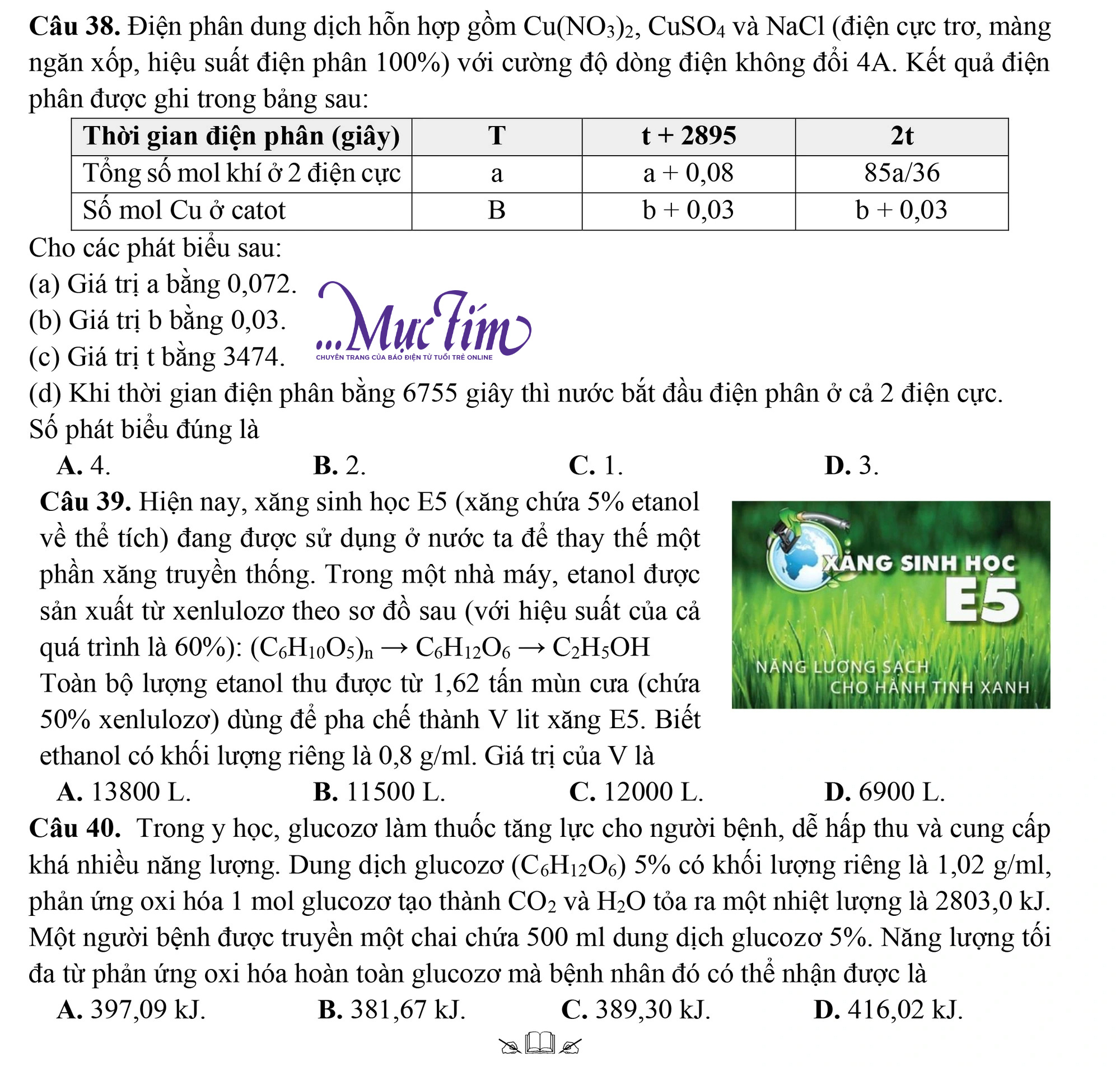 Ôn thi tốt nghiệp THPT 2024: Đề thi thử và gợi ý giải chi tiết môn hóa- Ảnh 5.