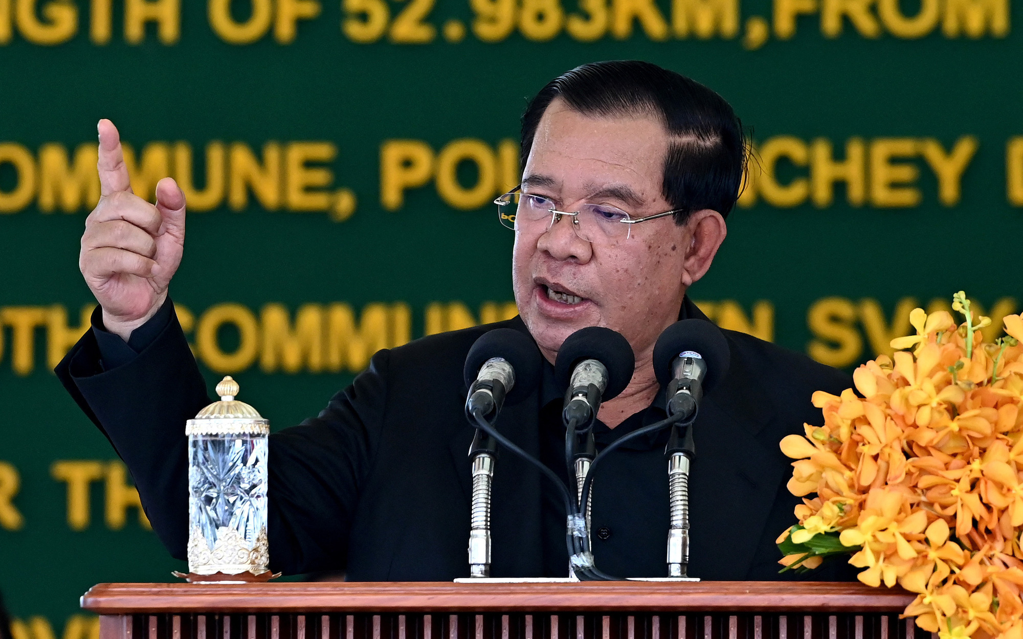Bộ Ngoại giao nói về những lời lẽ kích động trên kênh TikTok ông Hun Sen- Ảnh 2. Ông Hun Sen: Kênh Phù Nam Techo không thể tiếp nhận các loại tàu như tàu chiến của Trung Quốc