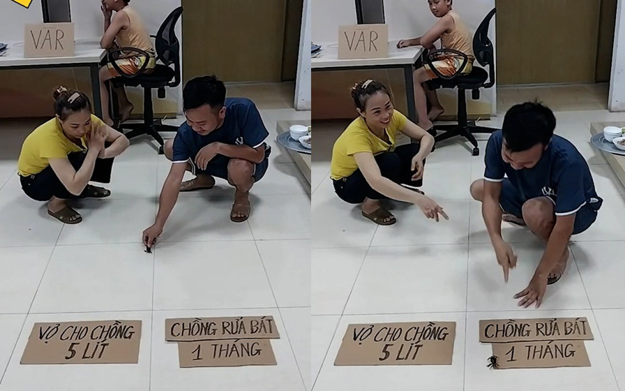 Chồng rửa bát cho vợ một tháng khi chơi trò may rủi