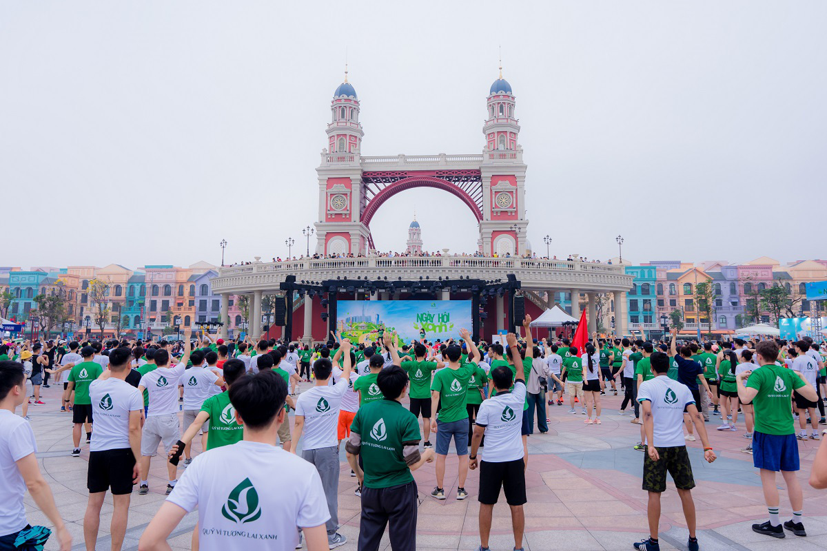 Hội thao Liên khu Vinhomes được đông đảo cư dân hưởng ứng và tham gia. Ảnh: Đ.H