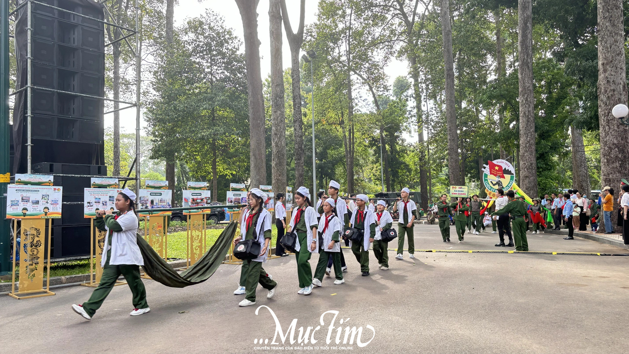 Hoành tráng lễ diễu hành tại hội quân Em là chiến sĩ Điện Biên Thành phố Bác Hồ- Ảnh 4.