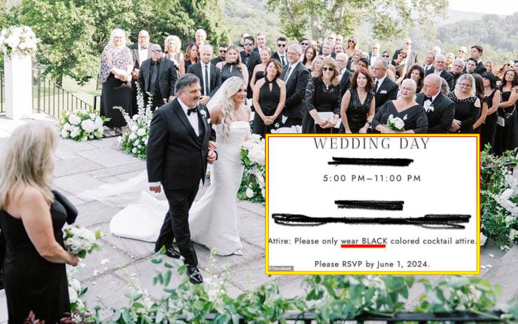 Nổi cáu vì cô dâu chú rể yêu cầu dress code