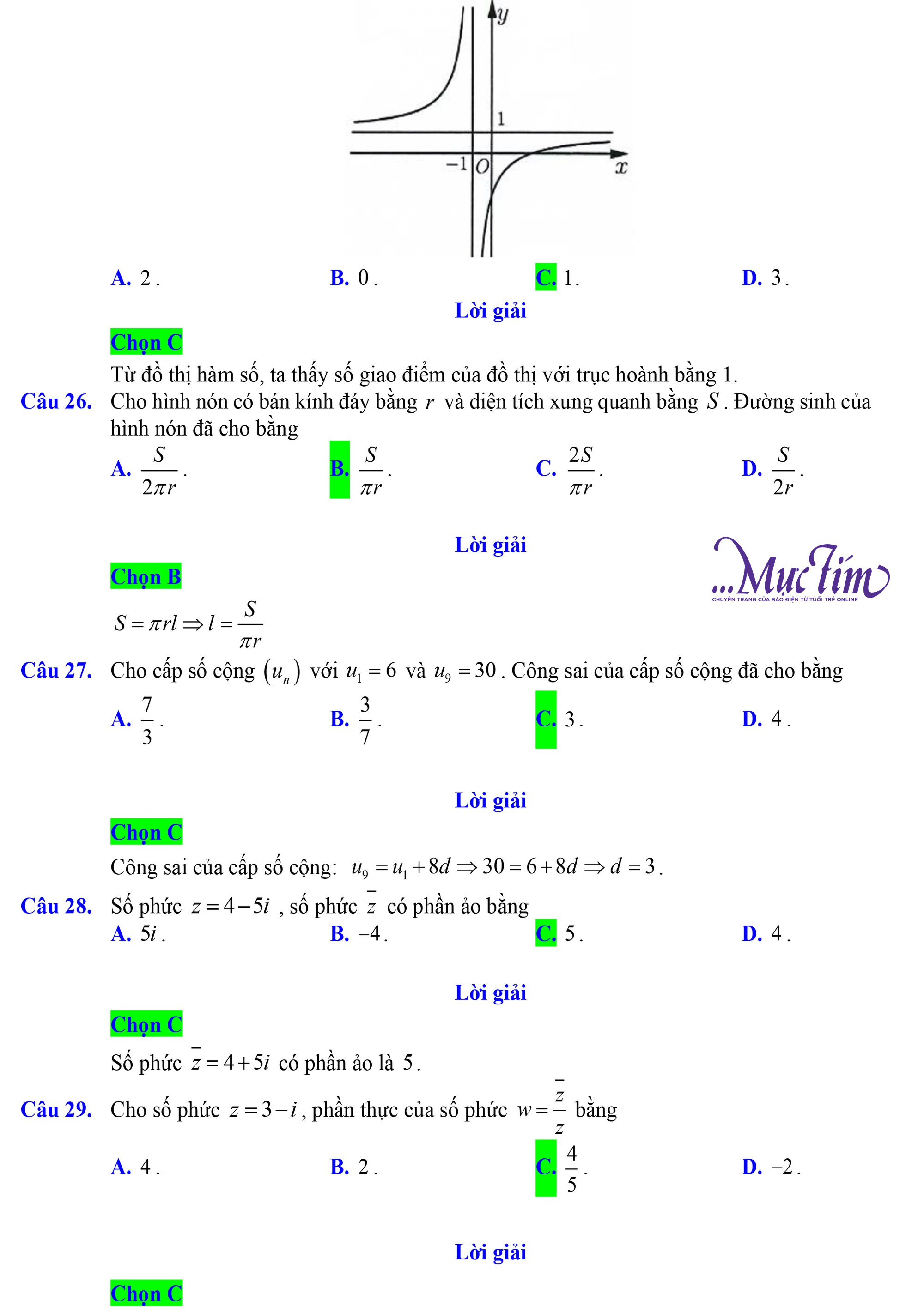 Đáp án, lời giải chi tiết đề thi thử môn toán ngày 5-5- Ảnh 7.