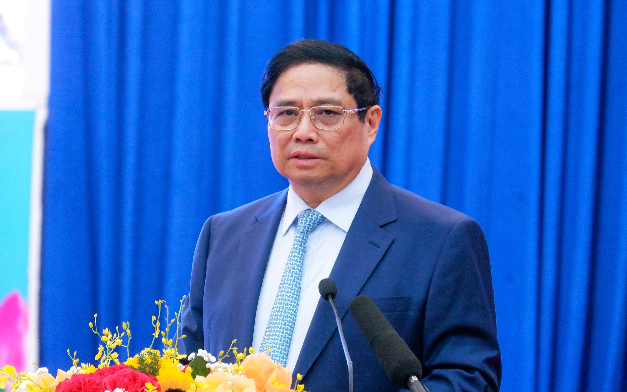 Phát triển kinh tế xanh Đông Nam Bộ, doanh nghiệp than khó ở đất đai và hành chính- Ảnh 3. Thủ tướng Phạm Minh Chính đưa ra 5 từ khóa để vùng Đông Nam Bộ phát triển