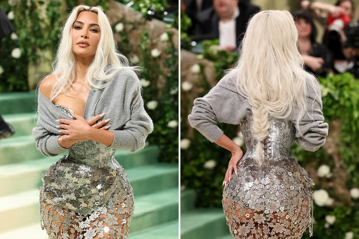 Este é um dos looks mais bonitos do Met Gala deste ano, mas o estilo de Kim Kardashian é considerado assustador e prejudicial à saúde - Foto: Boredpanda Đây là một trong những bộ trang phục đẹp nhất Met Gala năm nay, nhưng sở thích ăn mặc của Kim Kardashian được đánh giá là đáng sợ và hại sức khỏe - Ảnh: Boredpanda