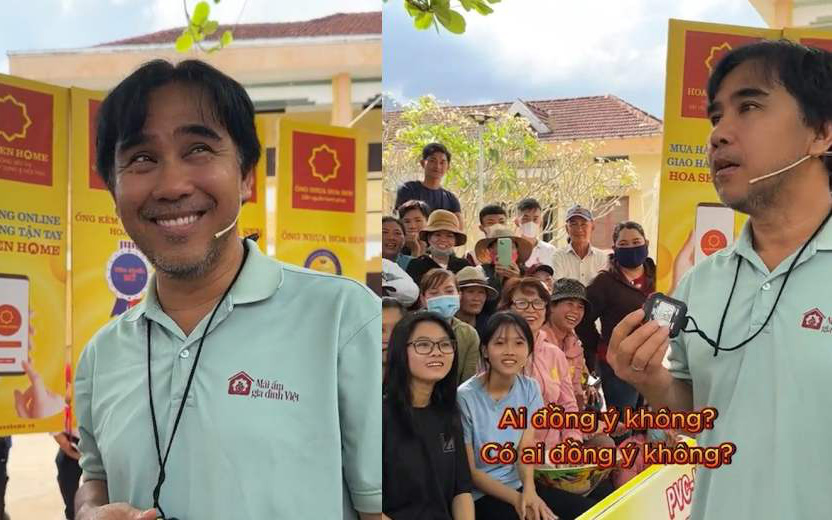 MC Quyền Linh cầu cứu khán giả khi bị phát hiện bấm