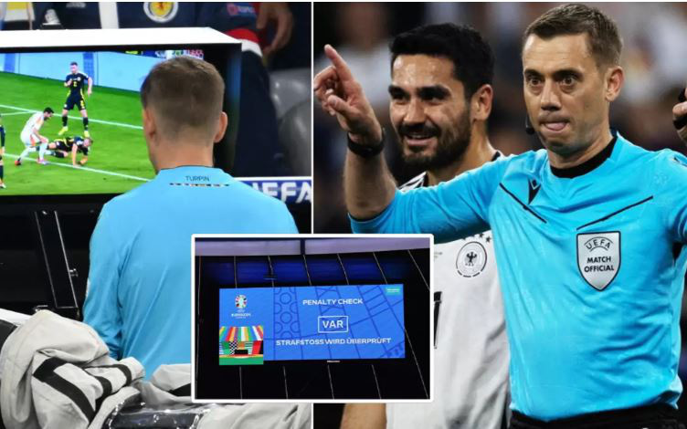 Máy tính soi tỉ số Euro 2024: Thụy Sĩ thắng Hungary- Ảnh 2. Tính năng mới của VAR ở Euro 2024 khiến khán giả thích thú