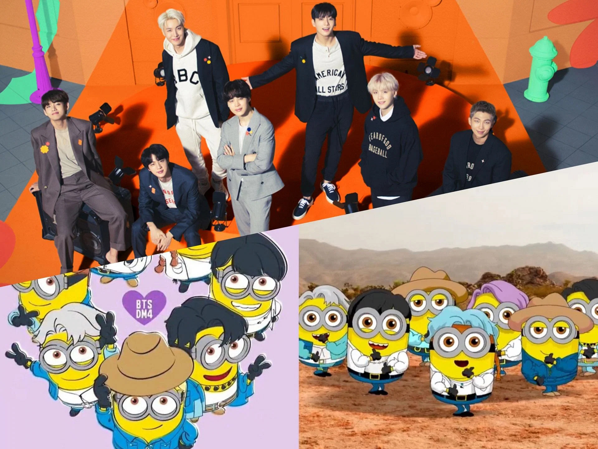 Samarbeidet mellom BTS og Minions gjør ARMY-ene rastløse - Foto: Big Hit/Illumination Màn hợp tác giữa BTS và Despicable Me 4 khiến các ARMY đứng ngồi không yên - Ảnh: Big Hit/Illumination