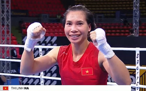 Bắn súng, cử tạ hy vọng có huy chương Olympic Paris 2024- Ảnh 2. Hà Thị Linh giúp boxing Việt Nam có suất thứ hai dự Olympic Paris 2024