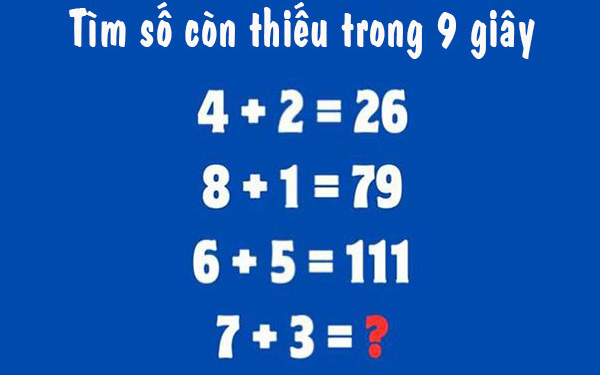 Chỉ 3% người chơi giải mã được câu đố IQ này trong 9 giây, còn bạn?