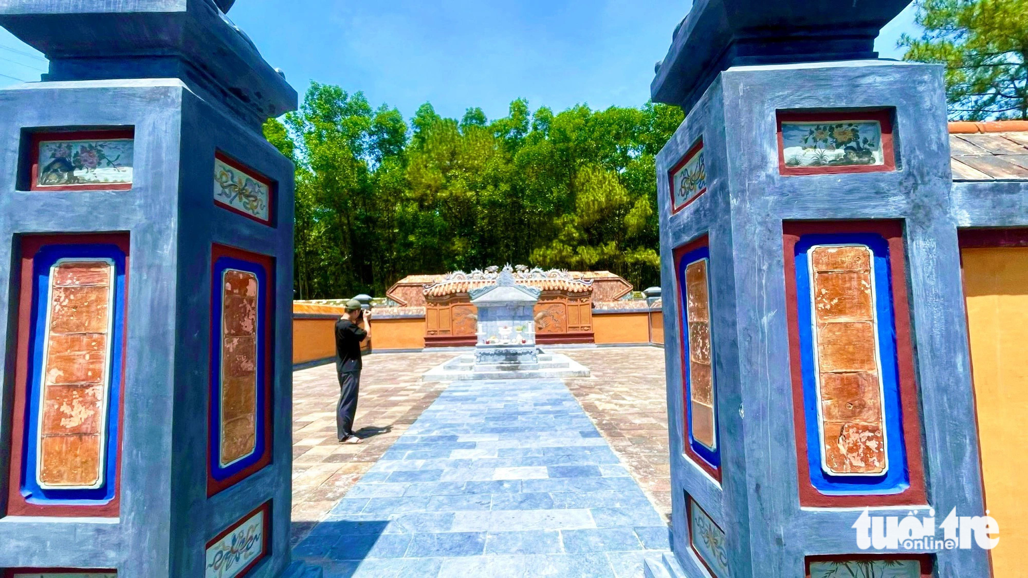 Lăng mộ Hoàng thái hậu Từ Dụ sau trùng tu- Ảnh 6. Xương Thọ lăng của Hoàng thái hậu Từ Dụ được xây dựng theo lối "nội quan, ngoại quách"