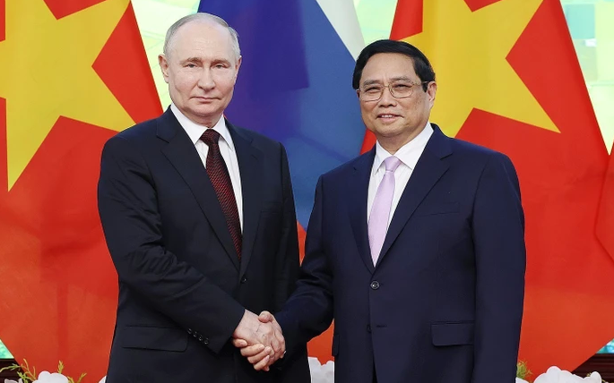 Toàn văn Tuyên bố chung Việt Nam - Nga- Ảnh 5. Thủ tướng Phạm Minh Chính hội kiến Tổng thống Nga Vladimir Putin