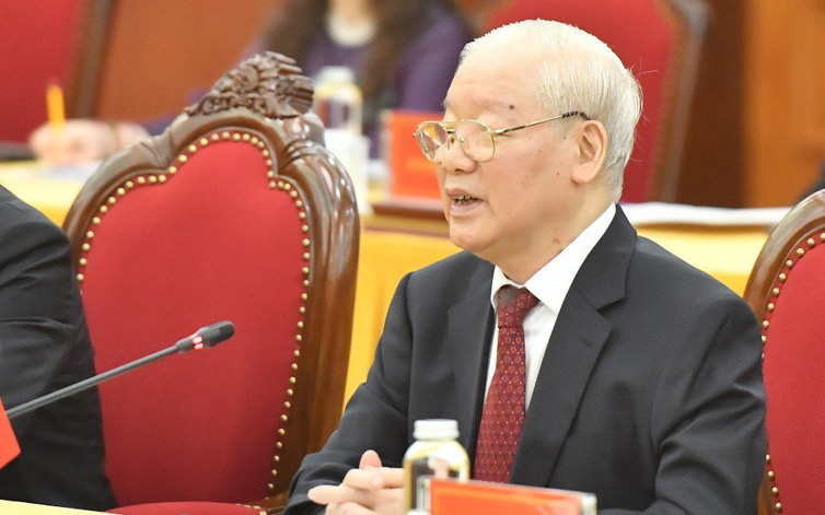 Toàn văn Tuyên bố chung Việt Nam - Nga- Ảnh 2. Tổng bí thư Nguyễn Phú Trọng hội đàm với Tổng thống Putin